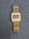 Vintage Mens Timex Chrono Alarm First Generation Gold Quartz Watch 80's UNTESTED