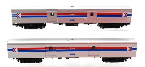Kato 106-3512 Spur N Amtrak Glattseiten-Gepäckwagen (2er Set) LN