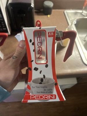 pedrini caffettiera espresso maker 6 cups