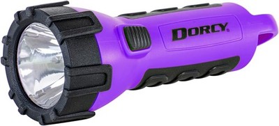 Dorcy 55 Lumen Floating LED Flashlight Waterproof Carabiner Clip Purple 41-2508