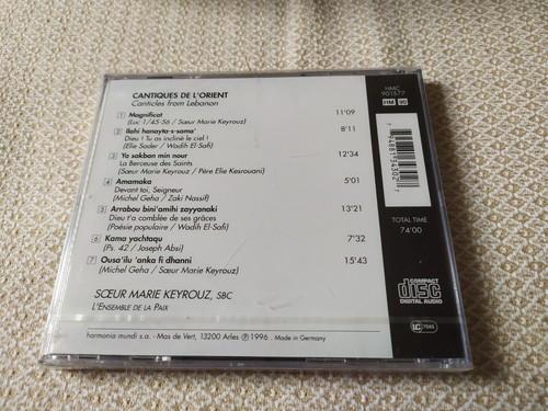 Sœur Marie Keyrouz : Cantiques de l'Orient - CD Harmonia Mundi NEW - Picture 2 of 2