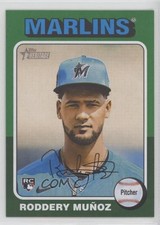 2024 Topps Heritage High Number SP Green Border Roddery Munoz Muñoz #722 05k6