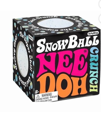 ULTRA & SUPER RARE NeeDoh Snowball Crunch Stress Snow Ball Squish NEW SEALED