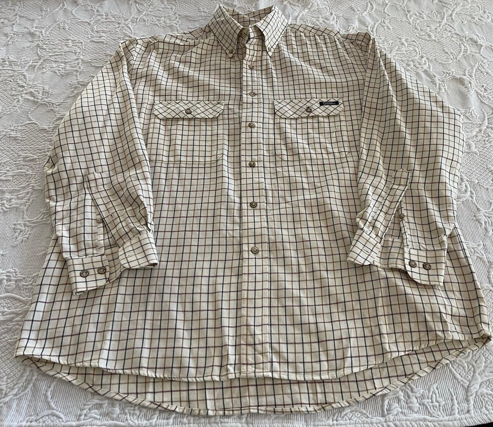 Camisa Abotonada a Cuadros National Geographic Hong Kong Algodón RN 96499 Hombres XL Foto 2 de 4