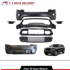 Complete Front Bumper Cover & Grille Set Fits 2017-2022 Jeep Grand Cherokee