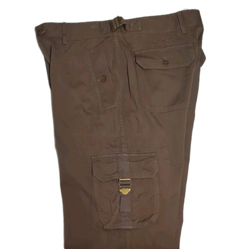 Pantaloni LAUREN Ralph Lauren donna 10 pantaloni cargo da trekking marroni tasche laterali gamba vintage - Foto 11 di 12