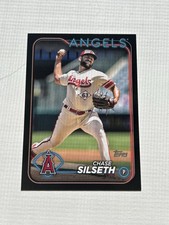 2024 Topps Series 2 Chase Silseth #585 Black /73 LA Angels 😇 ⚾️