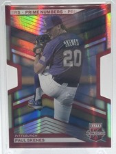2023 Panini Elite Extra Edition #7 Paul Skenes Prime Numbers B Die Cut # 32/60