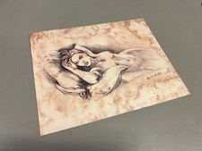 Titanic 1996 Rose Portrait Kate Winslet Sketch Drawing Replica Movie Prop