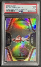 2022 PANINI SELECT SNAPSHOTS #SS3 PATRICK MAHOMES II SILVER PRIZM PSA 9