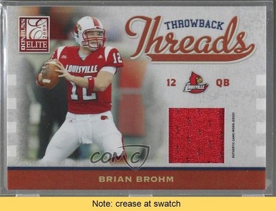 2009 Donruss Elite Throwback Threads /299 Brian Brohm Michael Bush #18 READ 1s6