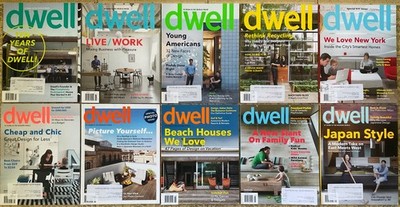 DWELL Magazine LOT of 10 Issues: 2010 & 2011 Architecture   Home Design & Decor