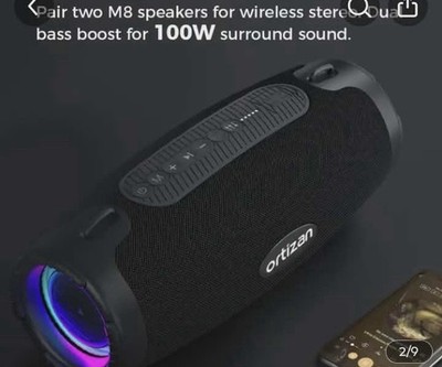Bluetooth Wireless Portable Speaker Waterproof Stereo Bass USB LOUD