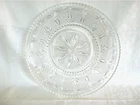 Vintage 1940-1955 Heritage Clear Glass Sandwich Plate by Federal Glass 11.5in D