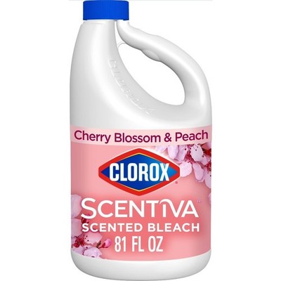 Scented Bleach Liquid Cherry Blossom Peach Scent Laundry Detergent 81 Fl Oz