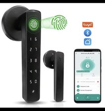 Smart Fingerprint Door Lock with WiFi  Tuya App, 6-in-1 Keyless Entry, No Drill