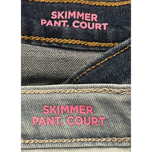 Children's Place Girls Skimmer Jeans Lot of 2 Size 6-7 Denim Summer - Picture 4 of 6