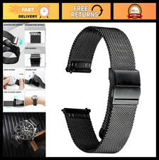 Quick Release Stainless Steel Mesh Watch Band for Men  Women - 18mm, 20mm, 22mm