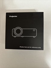 DR.J Professional HI-04 White Outdoor Mini Projector  120" Screen Bundle