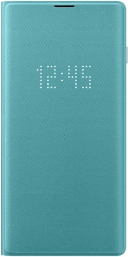 Genuine / Official Samsung Galaxy S10 LED View Case / Cover - Green - New - Afbeelding 1 van 4