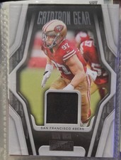 2022 Panini Playbook Gridiron Gear Relics Insert Nick Bosa Patch #GG-40 49ers 