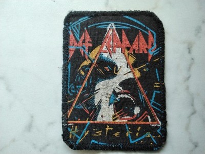 DEF LEPPARD  PATCH Original 80er Vintage Aufnäher 9,5x7cm Hard Rock Metal 