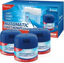 Vacplus Toilet Bowl Cleaners - 3 Pack, Automatic 1 Count (Pack of 3) 