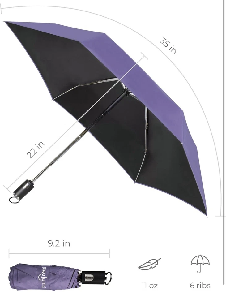 Mini guarda-chuvas de viagem para chuva e sol proteção UV compacto dobrável - Imagem 4 de 4