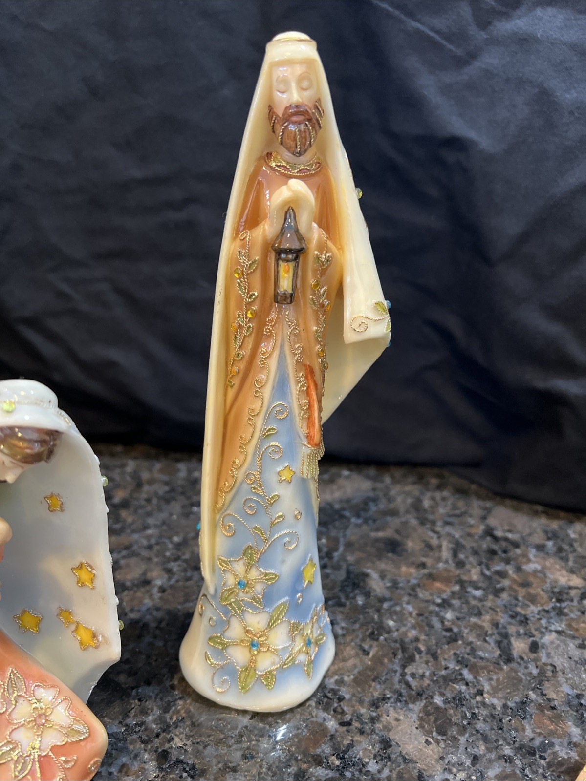 Stunning Roman Inc  Contemporary Nativity Figurines Mary, Baby Jesus & Joseph 8”