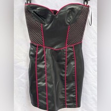 Zara Black and Pink Mini Dress