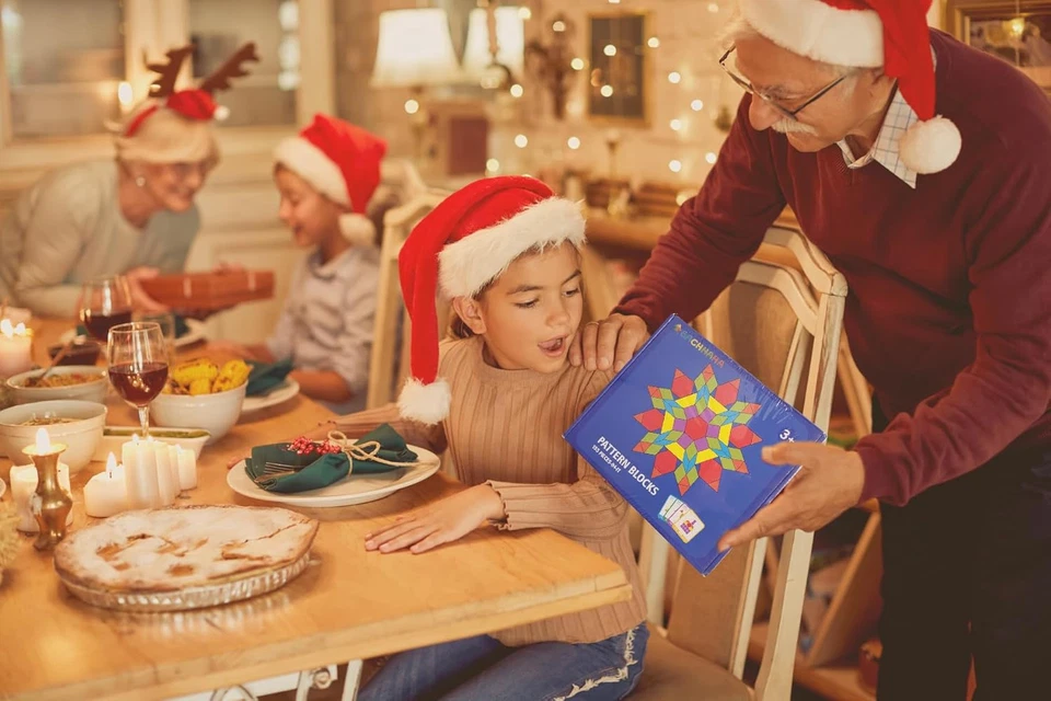 Montessori Puzzle in Legno Di 155 Forma Geometrica -Tangram Toy Card Divertente  - Immagine 2 di 4