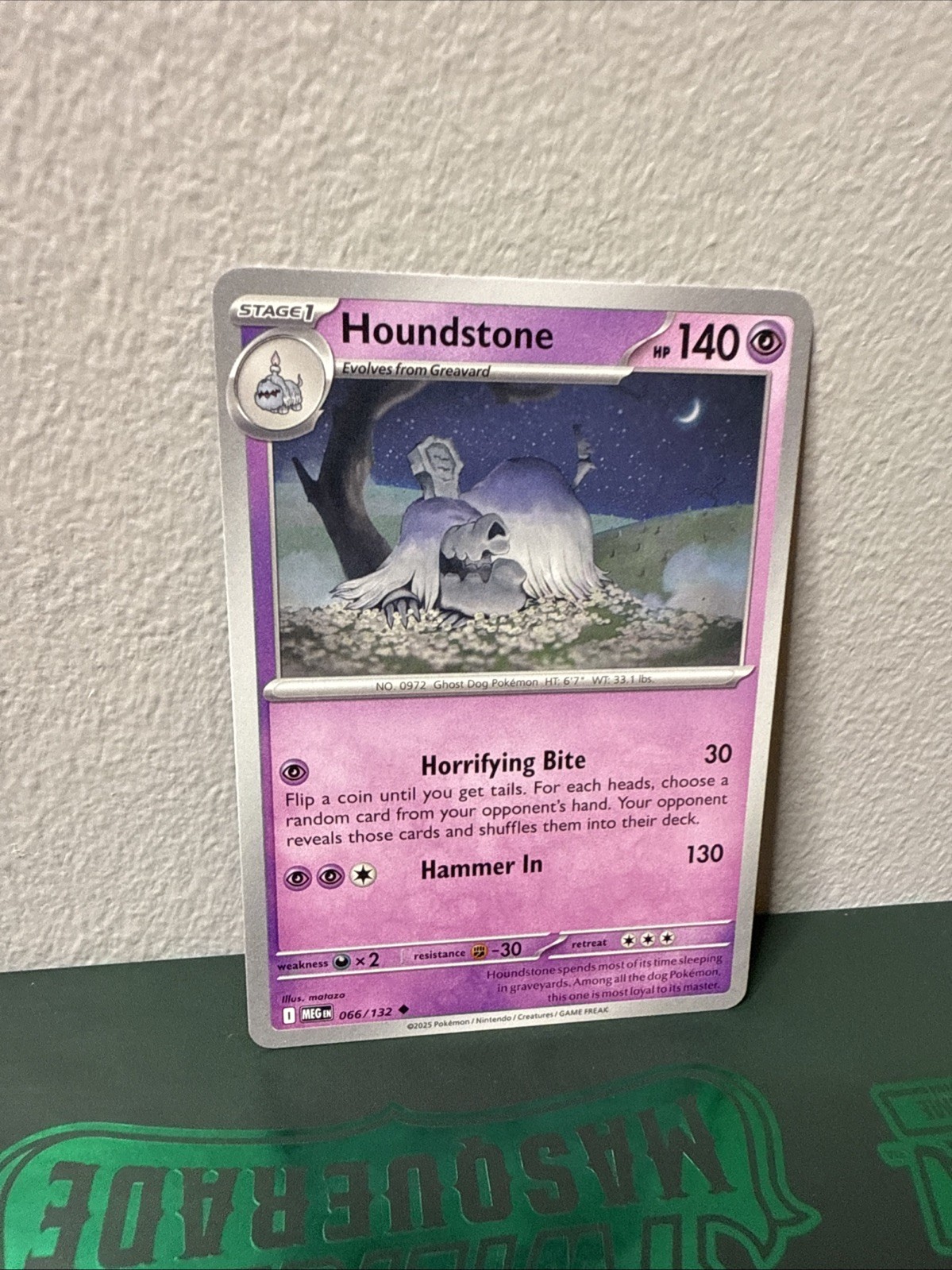 Houndstone - MEG 066/132 - U NM / Mint ME01: Mega Evolution Single