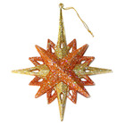MCM Atomic Sputnik STARBURST Mod Christmas Star Ornament Glitter Pink Gold Mod — photo 2