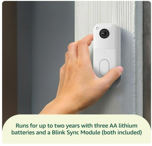 Blink Video Doorbell + Sync + 3 Outdoor Cameras + Doorbell Sign + 5 CCTV Warning - Picture 3 of 16