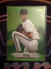 2025 Topps Stadium Club - David Festa #186 Lime Green Foil (RC) Twins