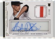 2014 Panini National Treasures Prime 8/15 Anthony DeSclafani #9 Auto r9d
