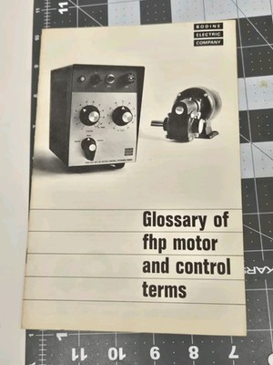 Bodine Fractional Horsepower Motor Handbook 1968 Electric Motors Control Terms