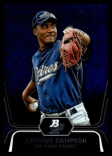 2012 Bowman Platinum Prospects Purple Refractors #BPP60 Keyvius Sampson Padres