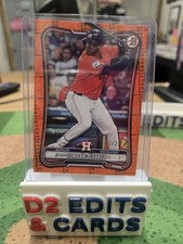 2026 Bowman Baseball Yordan Alvarez #67 Orange Border Pattern 23/25
