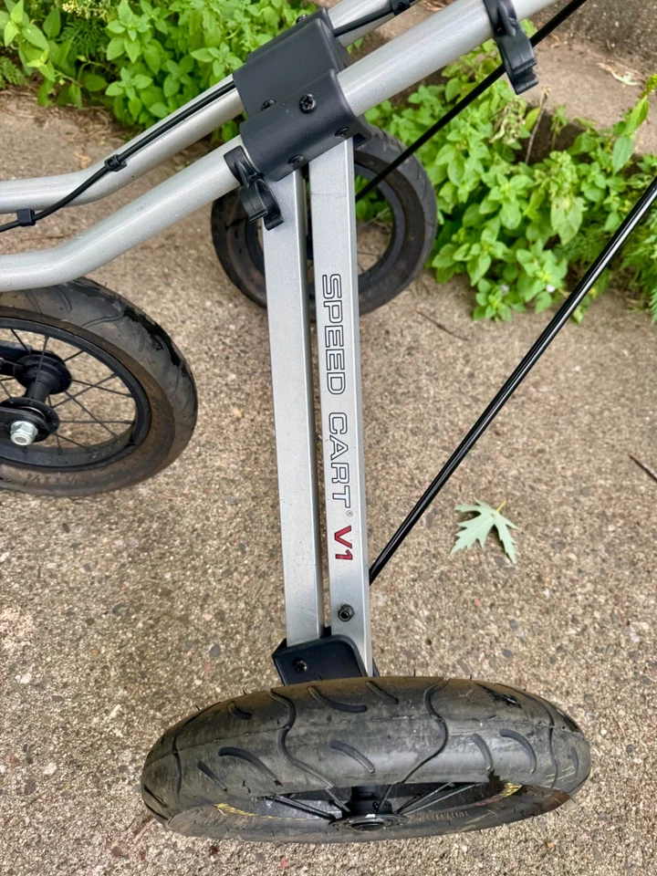 Sun Mountain Speed Cart V1 Push Pull Cart Three Wheels Black - Image 2 of 4