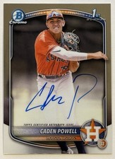 2025 Bowman Chrome 1st Auto Caden Powell #CPA-CPO Astros