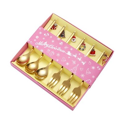 Weihnachtslöffel Gabeln Set Weihnachtsbestecksets Besteck Besteckset