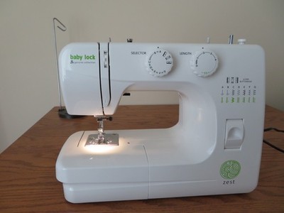 Baby Lock Zest BL15B Portable Free-arm Sewing Machine with 15 Built-in Stitches