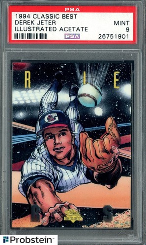 1994 Classic Best Illustrated Acetate Derek Jeter RC Rookie HOF PSA 9 MINT