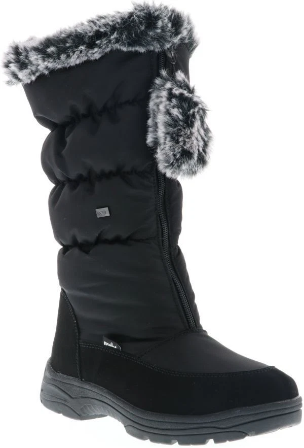 Vista Damen Winterstiefel Boots | wasserdicht | Reißverschluss | Schwarz I 39–42
