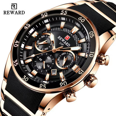Top Luxury Brand Big Dial Men's Quartz Watch Waterproof Automatic Wristwatch