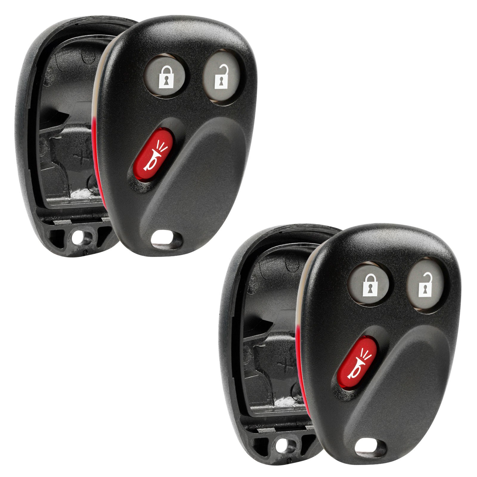 2 For 2003 2004 2005 2006 GMC Yukon Remote Keyless Entry Key Fob Shell Case Pad