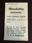 Marco Marshalloy Mainspring 2762M for AS 984, 1002, 1007, 1009, 1027, 1158, 1187
