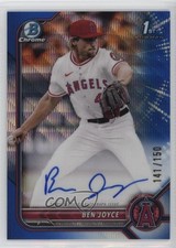 2022 Bowman Draft Chrome Pick Blue Wave Refractor 141/150 Ben Joyce Auto 6a7