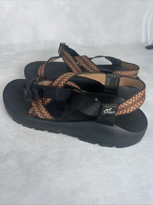 Chaco Z2 Classic Sandals Mens 13 Black Brown Tan Hiking Vibram Made in Colorado
